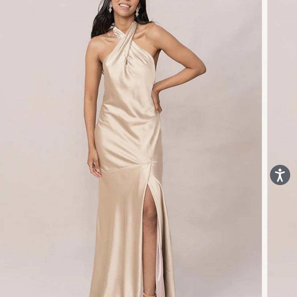 Revelry Bridesmaid Dress Gold Champagne